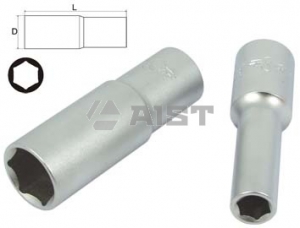 Головка глубокая 8мм 1/2" 6-гранная зеркальная