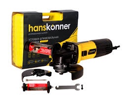 Болгарка (УШМ) 125мм,1100Вт, 4000-10000об/мин, Hanskonner HAG9012TES