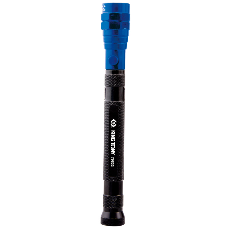 KING TONY Фонарь светодиодный, телескопический, магнит, 3 элемента, 4хLR44 79833