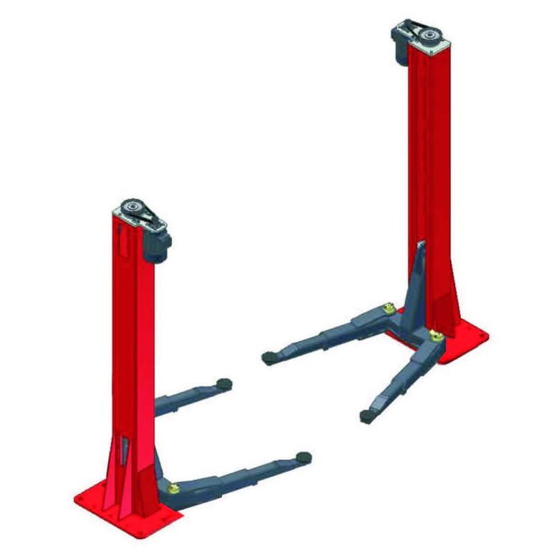 Подъемник двухстоечный г/п 5 т. электромеханический с верхней синхронизацией WERTHER 305S/BL