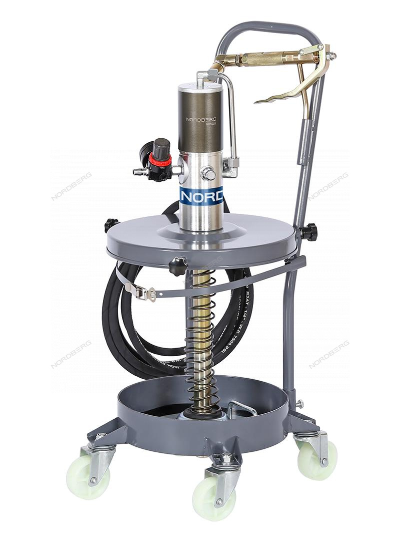 Установка пневматическая для раздачи густой смазки из бочек, 25 л NORDBERG NO5016