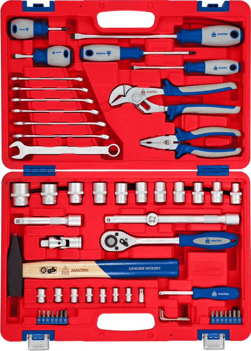 МАСТАК Набор инструментов универсальный, 58 предметов  01-058C