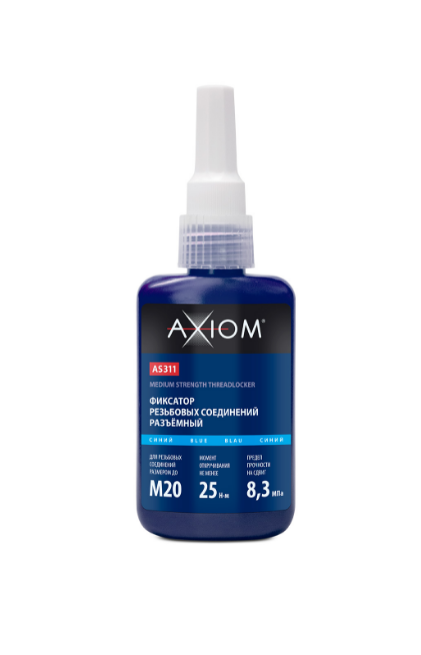Фиксатор резьбовых соединений разъёмный (синий), 50 мл  AS311