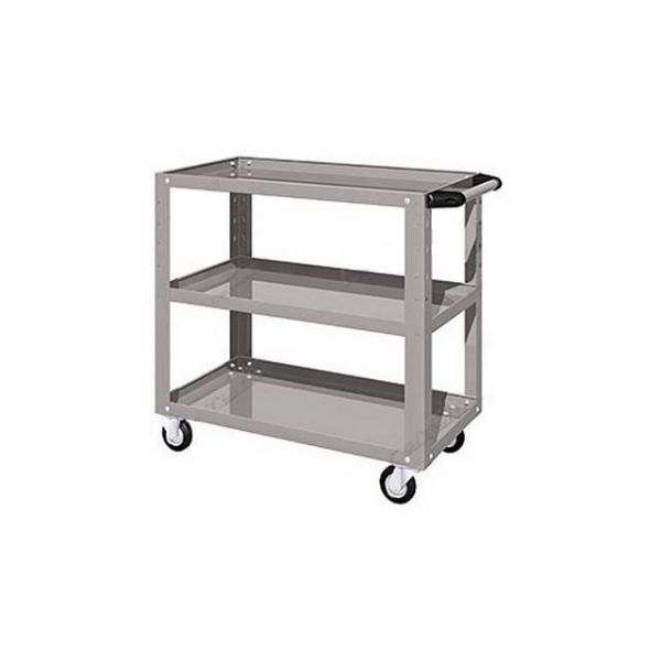 Тележка открытая-3 полки,950х486х840h- серый металлик  02.230L-9007	