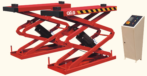 Подъемник электрогидравлический ножничный (двойные ножницы) г/п 3,5т. S350F