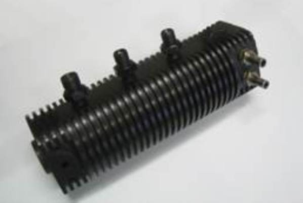 Накопитель  давления с каналами для охлаждения со штуцерами  для трубок Dieselland DL- CR-NR-OHL