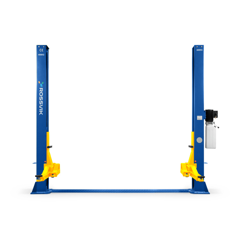 Автоподъемник двухстоечный ROSSVIK T4 г/п 4.0т, 380В. Синий T4.380.5005