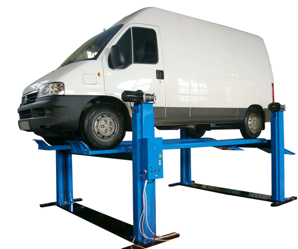 Подъемник электромеханический плтаформенный с напольной рамой, г/п 4т, ПЛ4