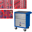 МАСТАК Набор инструментов "СТАНДАРТ" в синей тележке, 186 предметов 52-04186B