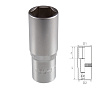 TOLSEN Головка торцевая глубокая шестигранная 1/2", 17 мм